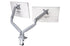 Kensington - Desk/Table Arm SmartFit One -Touch Height Adjustable - Provides stable support for 2 x Monitors up to 34" 8kg (Clamped) Dual Monitor Arm - White  (5028252597135)