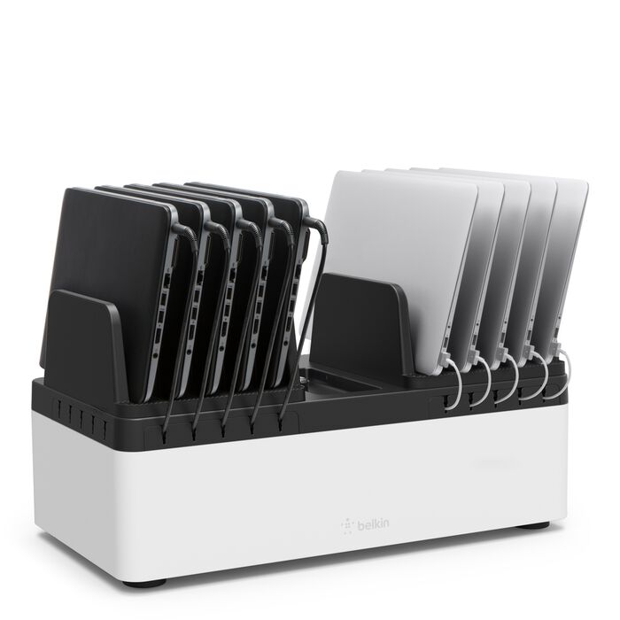 Belkin - AC Classroom Charging Station w/ Fixed Dividers for Laptops & Tablets - Up To 10 Devices (for Charging - please pair with extra accessory - sold seperatley B2B139VF)