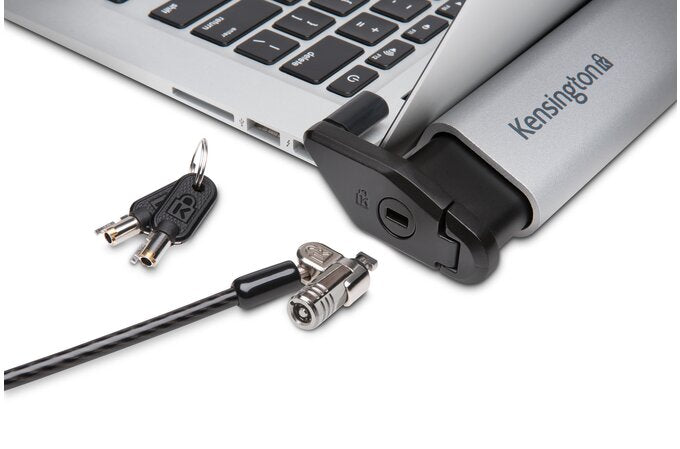 Kensington - Laptop Locking Station with MicroSaver 2.0 Lock - Premium Brand - 2 Year Warranty (Not portable) - Easily adjusts to accommodate MacBook and other thin 11”-15.6” laptops without built-in security slots. Securing your laptop is as easy as p...