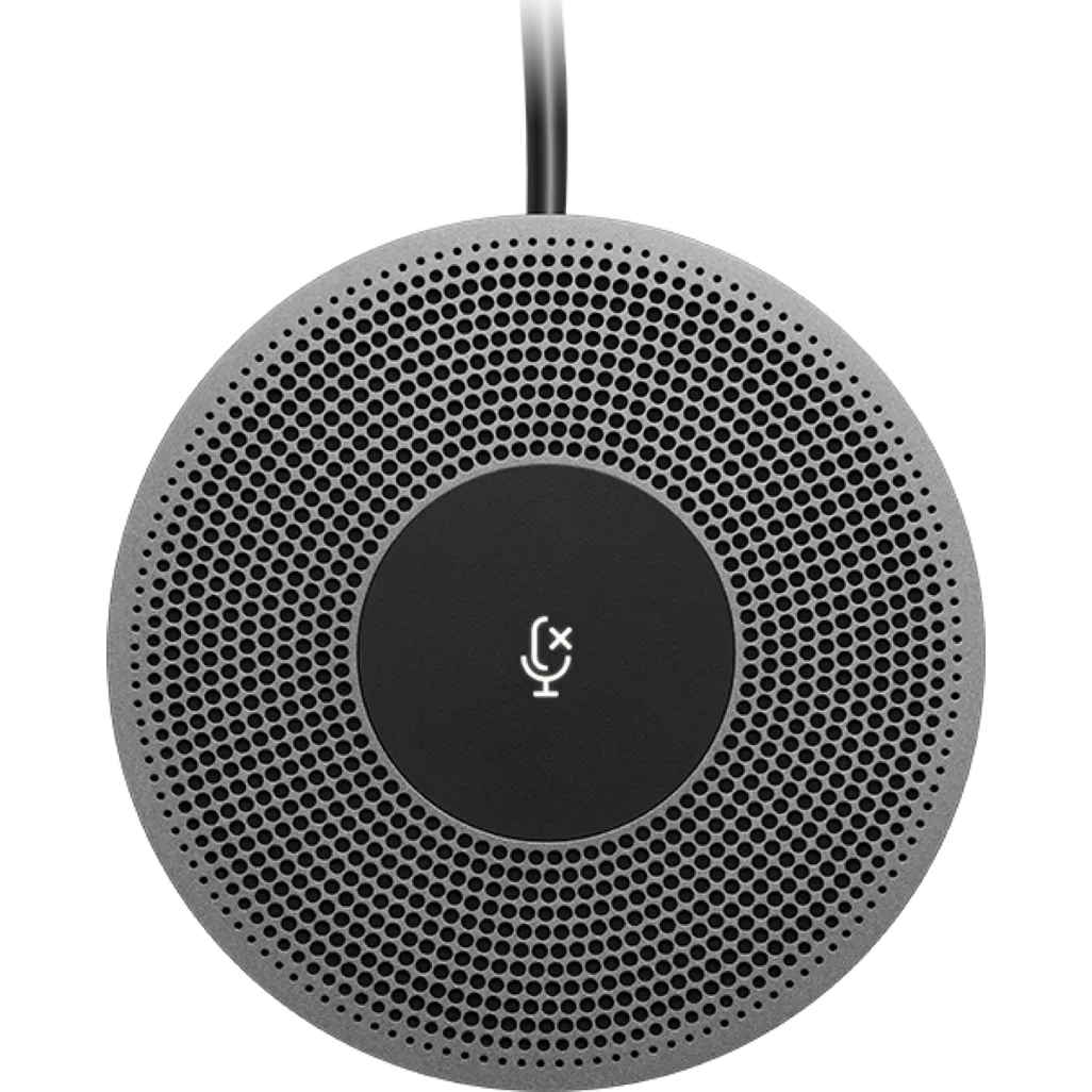Logitech Expansion Mic for MeetUp, Conference microphone, Wired, Black, Grey, 6 m, Logitech MeetUp, 13.4 mm