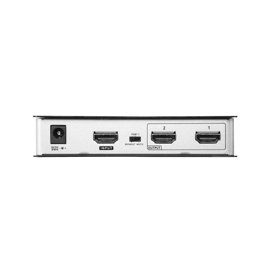ATEN VS182B, HDMI, 2x HDMI, 4096 x 2160 pixels, Silver, Black, Metal, 15 m - TecAfrica Solutions