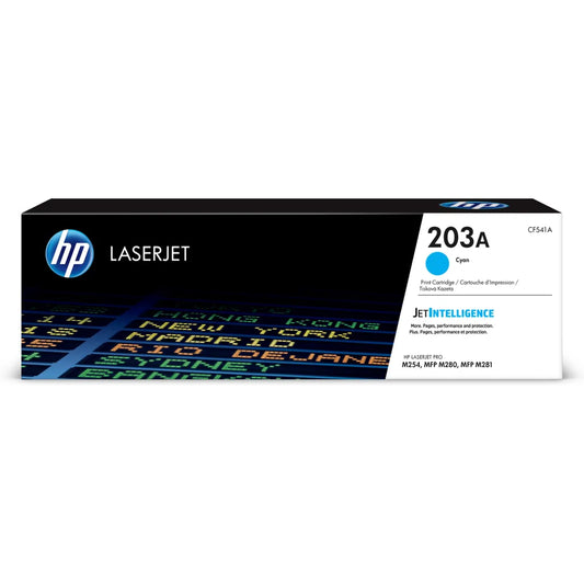 HP 203A Cyan Original LaserJet Toner Cartridge;1;300 pages(Colour LaserJet Pro M254 Series)