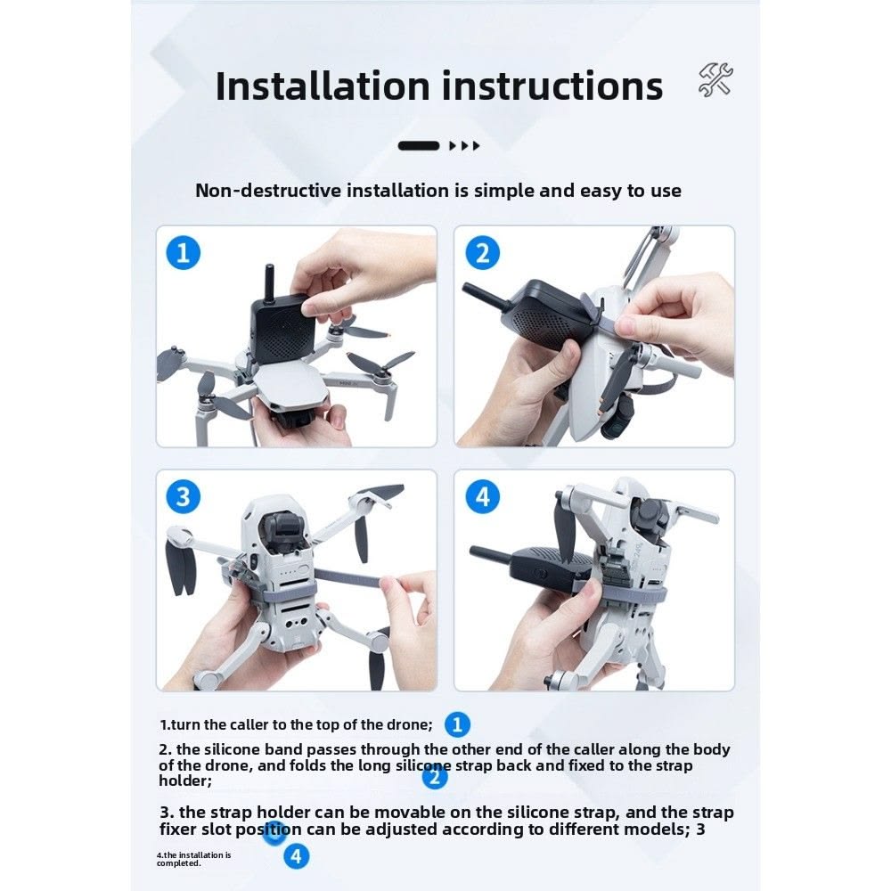 Drone Loudspeaker Compatible with DJI Mini 4 Pro