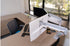 Kensington - Desk/Table Arm SmartFit One -Touch Height Adjustable - Provides stable support for 2 x Monitors up to 34" 8kg (Clamped) Dual Monitor Arm - White  (5028252597135)