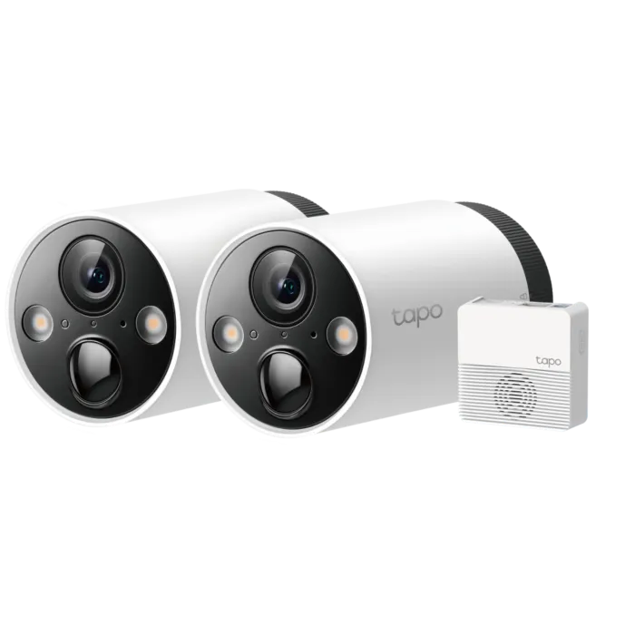 TP-Link Tapo C420S2 2K Smart Wire-Free Security Camera, 2 Camera System