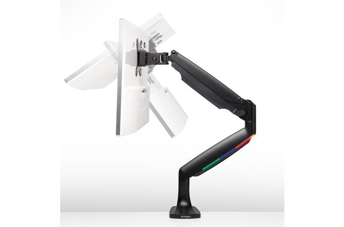Kensington - Desk/Table Arm SmartFit One-Touch Height Adjustable Single Monitor Arm Holds 1 x Monitors up to 34" (Clamped)  - Black  (085896596004)