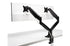 Kensington - Desk/Table Arm SmartFit One-Touch Height Adjustable - Provides stable support for 2 x Monitors up to 34" 8kg (Clamped) Dual  Monitor Arm - Black(085896596011)