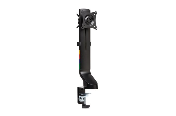 Kensington - Desk/Table Arm SmartFit Space-Saving Single Monitor Arm Holds 1 x Monitor up to 27" and up to 8kg (Clamped) - Black (085896555124)