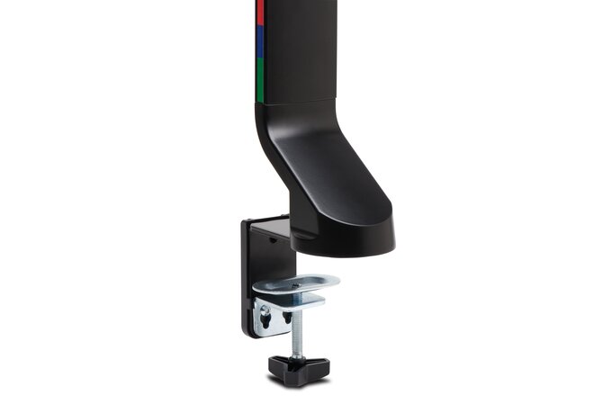 Kensington - Desk/Table Arm SmartFit Space-Saving Single Monitor Arm Holds 1 x Monitor up to 27" and up to 8kg (Clamped) - Black (085896555124)