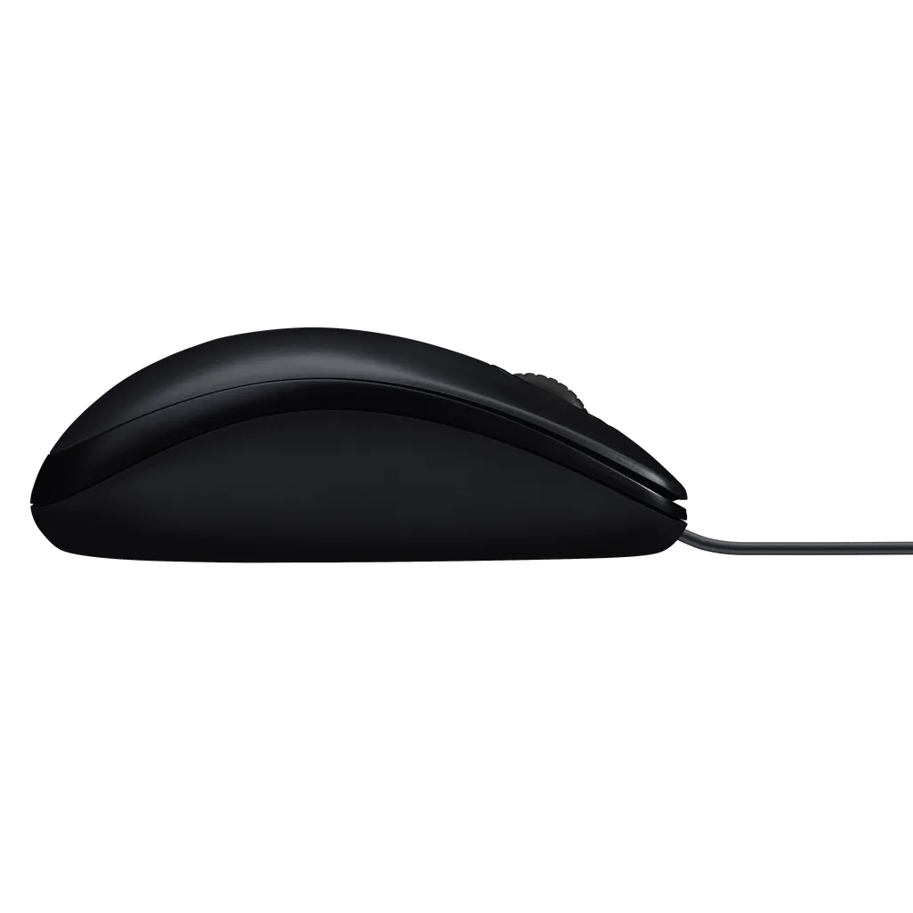 Logitech Mouse M90, Ambidextrous, Optical, USB Type-A, 1000 DPI, Grey