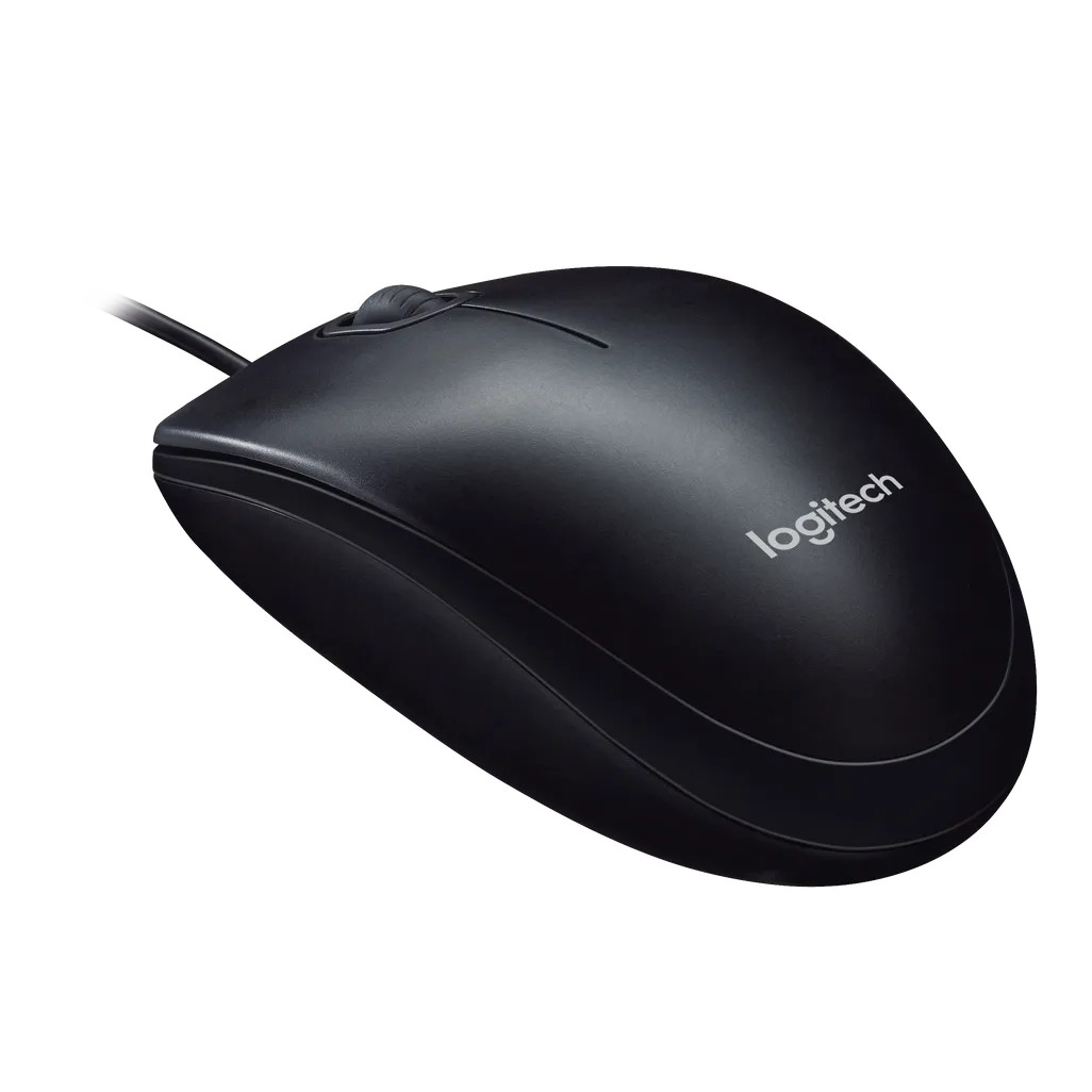 Logitech Mouse M90, Ambidextrous, Optical, USB Type-A, 1000 DPI, Grey