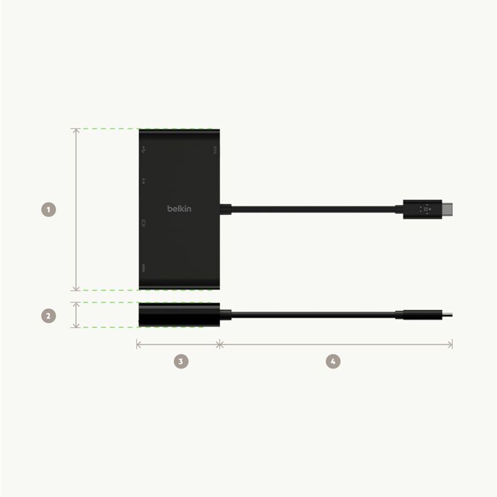 USB-C 5-in-1 Hub Plus 100W
