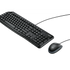 Logitech Desktop MK120, Full-size (100%), Wired, USB, QWERTY, Black, Mouse included