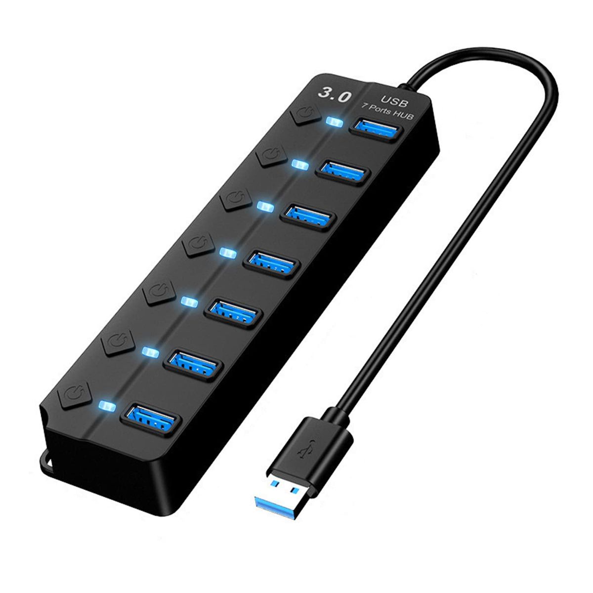 Green Lyca 7 in 1 USB 3.0 Hub