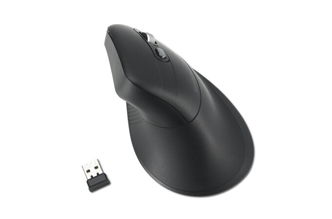 Kensington - Pro Fit Ergo MY630 EQ Rechargeable Bluetooth Mouse with 2.4GHz USB-A Reciever, 55% Post-Consumer Recycled (PCR) Content, With Up to 4 Months Of Battery Life Per Charge