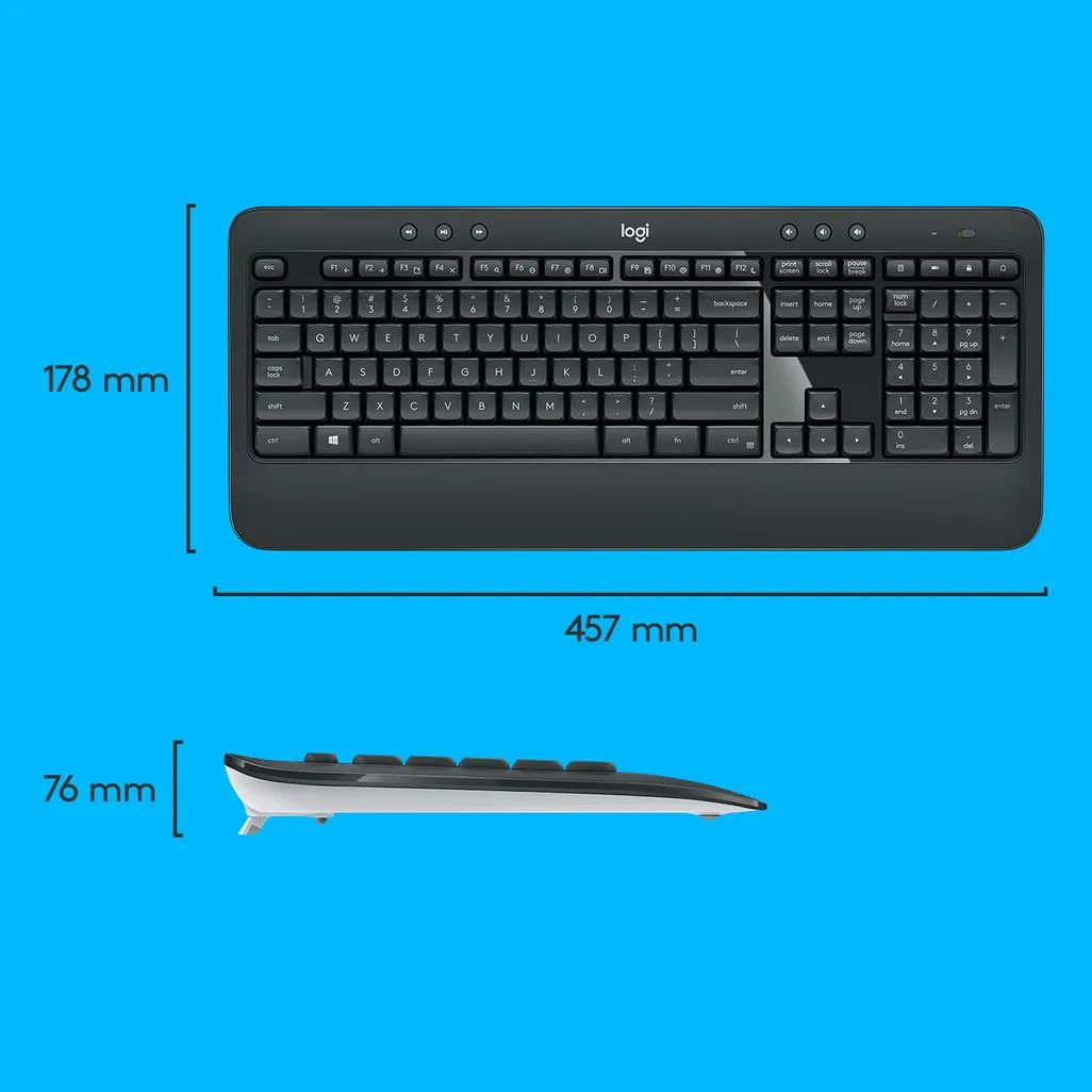 Logitech MK540 Wireless Keyboard and Mouse Combo