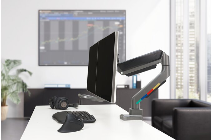 K58272WW	Kensington - Desk/Table SmartFit with CrossBar and Handle Dual Monitor Arm - Black (supports  2x monitors up to 32" and up to 9kg) (Clamped) With SmartFit - Black	085896582724	7.00	2,499.95