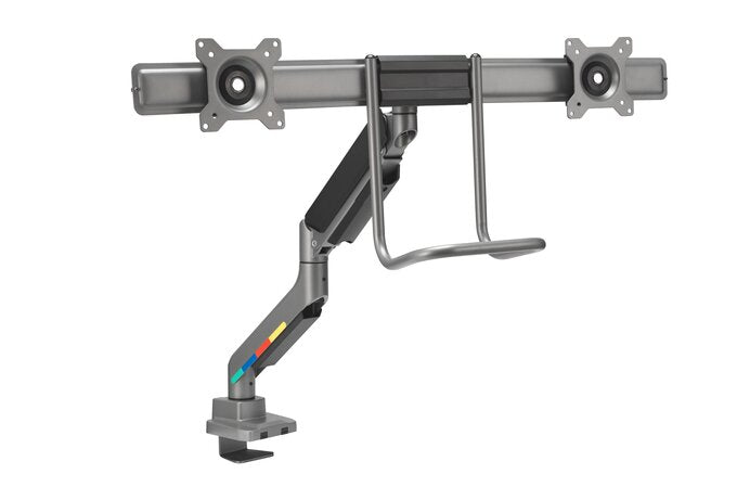 K58272WW	Kensington - Desk/Table SmartFit with CrossBar and Handle Dual Monitor Arm - Black (supports  2x monitors up to 32" and up to 9kg) (Clamped) With SmartFit - Black	085896582724	7.00	2,499.95