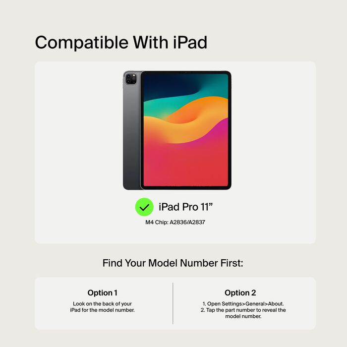 Pro Keyboard Case with Magnetic Stand for iPad Pro 11" (M4)