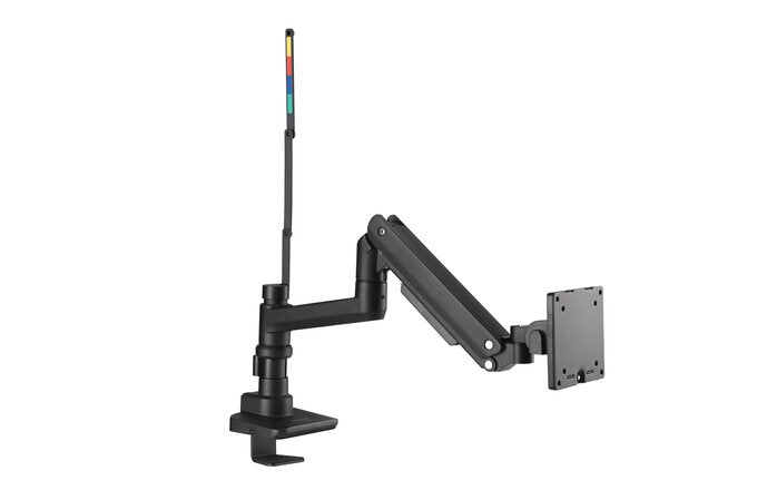 Kensington - Desk/Table Arm SmartFit Premium Heavy Duty Single Monitor Arm - Black -  Provides stable support for 1 x Monitors 49" 20kg (Clamped) with VESA 75, 100, 200, and 300 1:1 mounting patterns (085896582731)