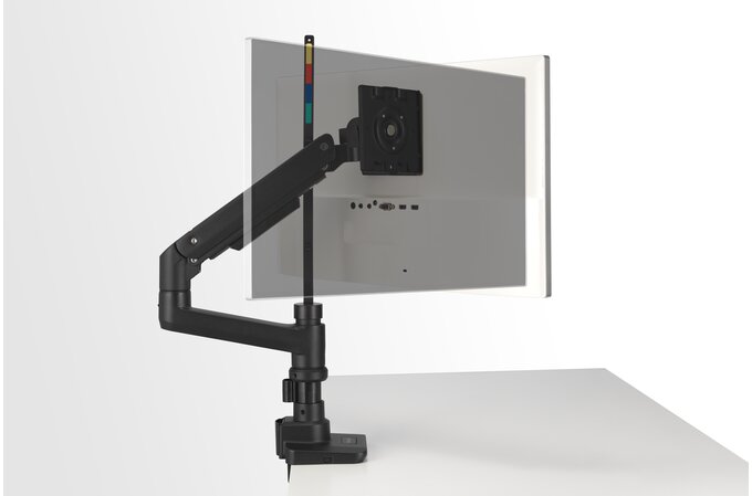 Kensington - Desk/Table Arm SmartFit Premium Heavy Duty Single Monitor Arm - Black -  Provides stable support for 1 x Monitors 49" 20kg (Clamped) with VESA 75, 100, 200, and 300 1:1 mounting patterns (085896582731)