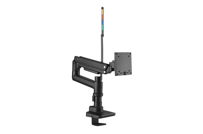 Kensington - Desk/Table Arm SmartFit Premium Heavy Duty Single Monitor Arm - Black -  Provides stable support for 1 x Monitors 49" 20kg (Clamped) with VESA 75, 100, 200, and 300 1:1 mounting patterns (085896582731)