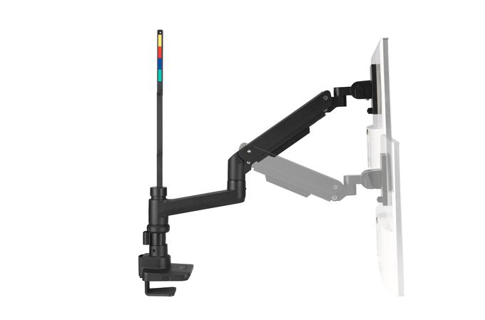 Kensington - Desk/Table Arm SmartFit Premium Heavy Duty Single Monitor Arm - Black -  Provides stable support for 1 x Monitors 49" 20kg (Clamped) with VESA 75, 100, 200, and 300 1:1 mounting patterns (085896582731)