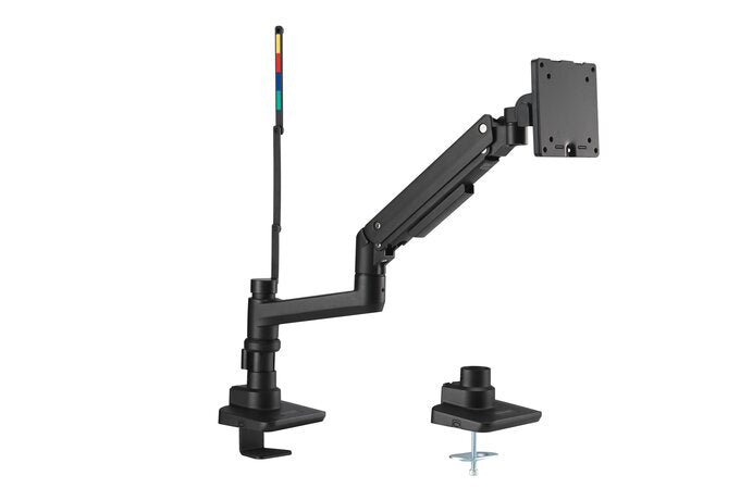 Kensington - Desk/Table Arm SmartFit Premium Heavy Duty Single Monitor Arm - Black -  Provides stable support for 1 x Monitors 49" 20kg (Clamped) with VESA 75, 100, 200, and 300 1:1 mounting patterns (085896582731)