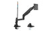 Kensington - Desk/Table Arm SmartFit Premium Heavy Duty Single Monitor Arm - Black -  Provides stable support for 1 x Monitors 49" 20kg (Clamped) with VESA 75, 100, 200, and 300 1:1 mounting patterns (085896582731)