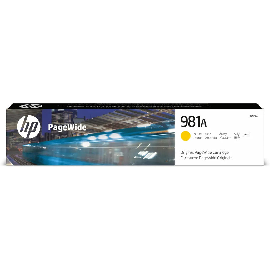 HP 981A YELLOW ORIGINAL PAGEWIDE CARTRIDGE