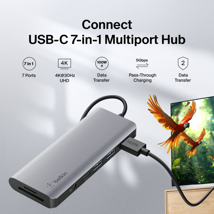 USB-C 7-in-1 Multiport Hub