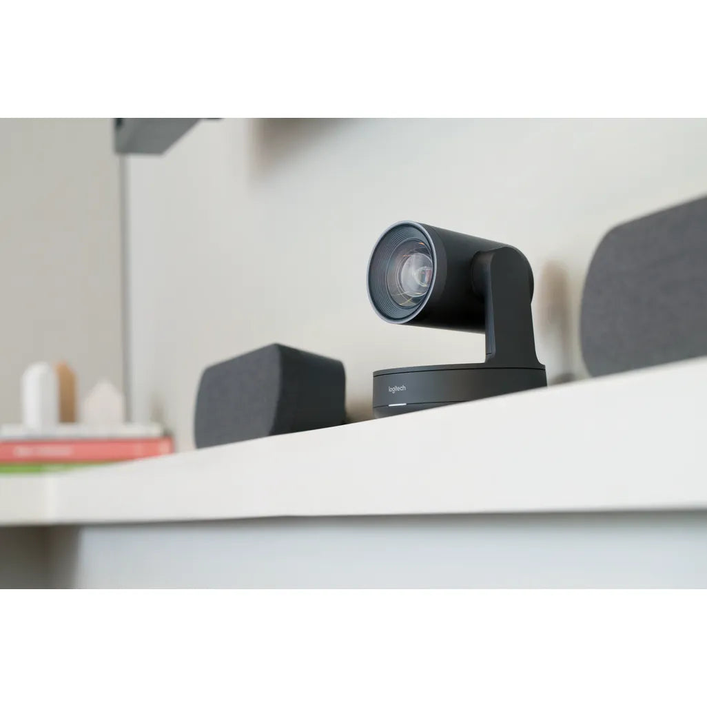 Logitech Rally Camera, 3840 x 2160 pixels, 60 fps, 90°, 15x, Black