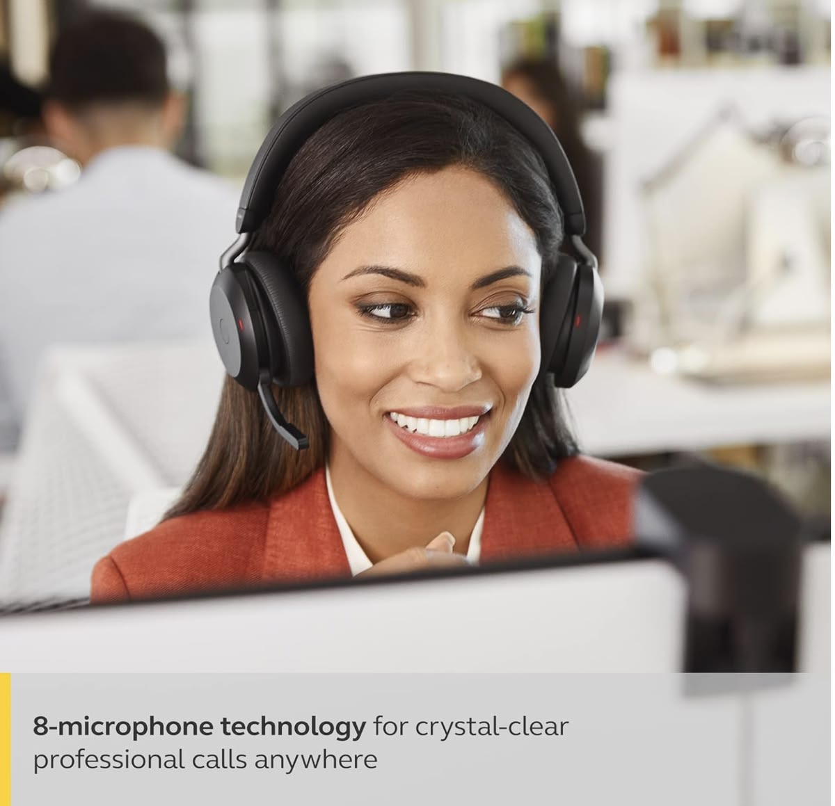 Jabra Evolve2 75 Headset Wireless Head-band Office/Call Center Bluetooth Black