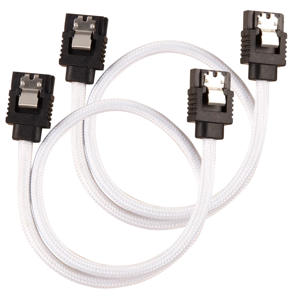 Corsair CC-8900249, 0.3 m, SATA III, Male/Male, Black, White, Straight, Straight - TecAfrica Solutions