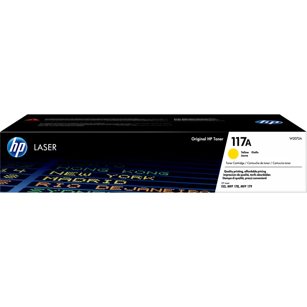 HP # 117A YELLOW LASERJET TONER FOR LASER 150/MFP 178/179 (PAGE YIELD 700)