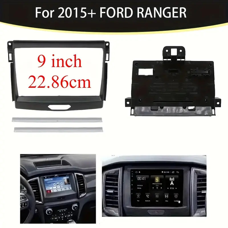 Future Beats 9-Inch Android 12.0 Trim Plate with WiFi, 2+32GB, SWC, CANbus, and Harness for Ford Ranger T7 (2016–2021)