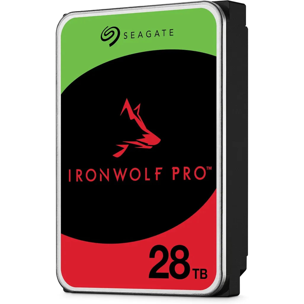 Seagate Ironwolf Pro ST28000NT000 28TB 3.5'' HDD NAS Drives 7200 RPM; SATA 6GB/s Interface; 256MB Cache;550TB/Year;