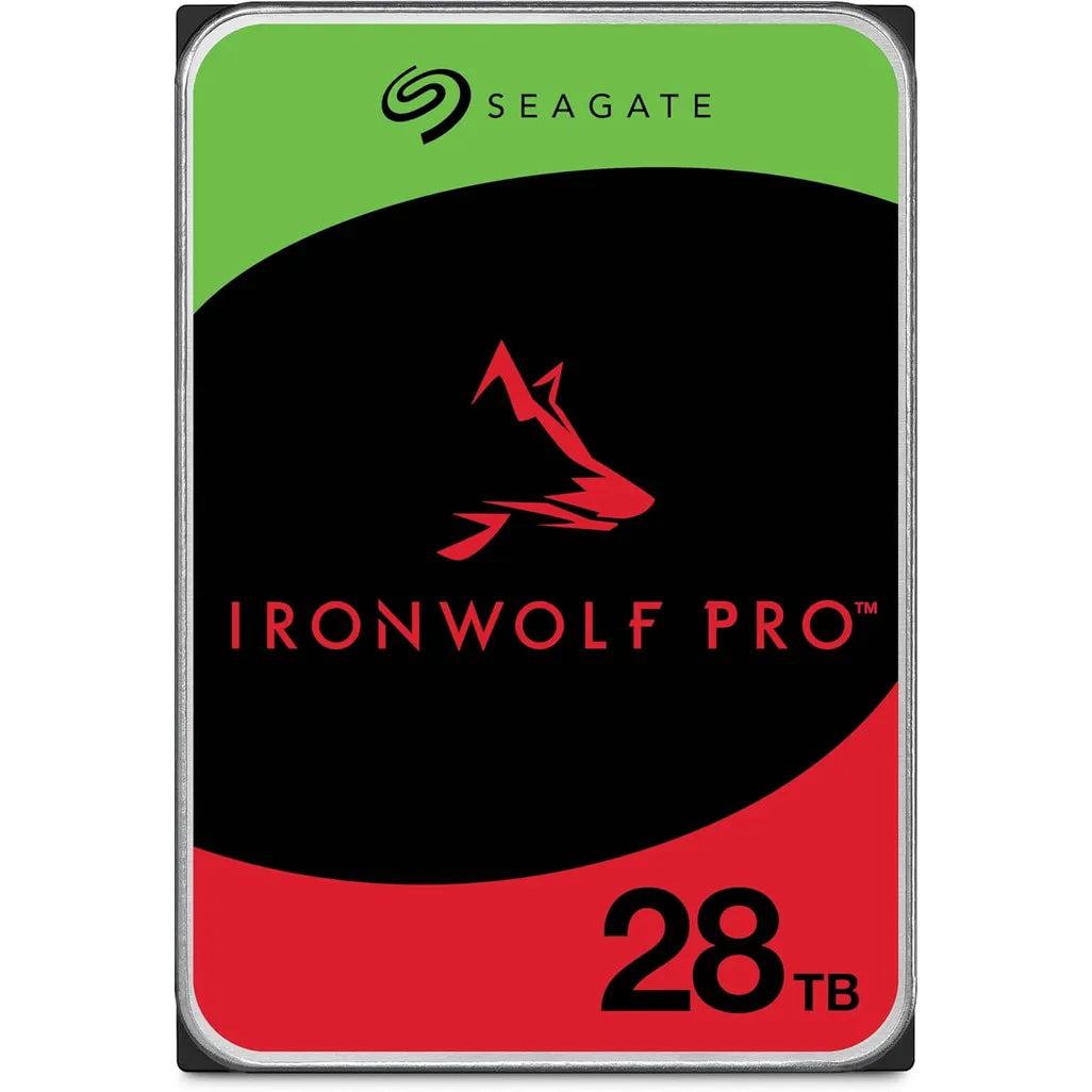 Seagate Ironwolf Pro ST28000NT000 28TB 3.5'' HDD NAS Drives 7200 RPM; SATA 6GB/s Interface; 256MB Cache;550TB/Year;