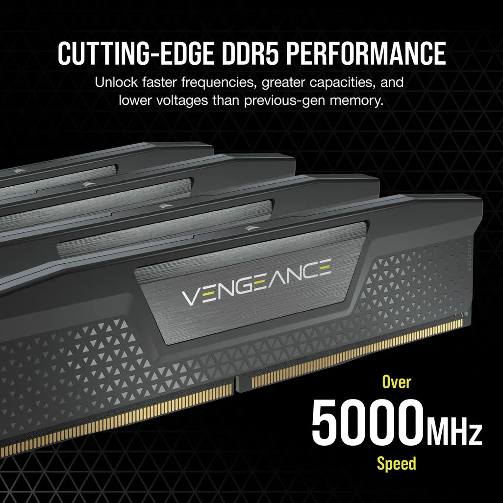 Corsair Vengeance CMK32GX5M1B5200Z40, 32 GB, 1 x 32 GB, DDR5, 5200 MHz, 288-pin DIMM
