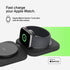 2-in-1 Magnetic Charging Travel Pad with Qi2 15W