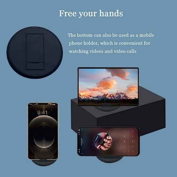 Multifunction Fast Data Cable Charging Stand Set - Black