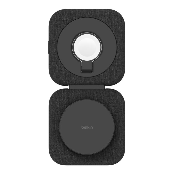 2-in-1 Magnetic Charging Travel Pad with Qi2 15W