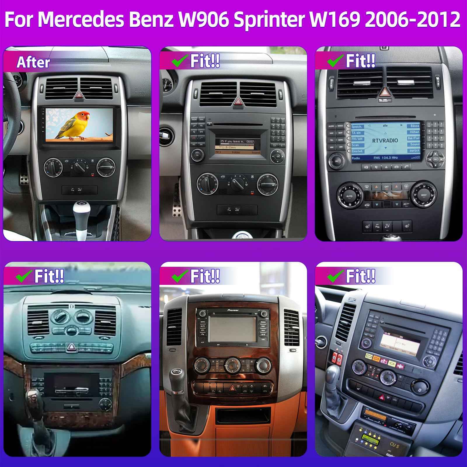 Mercedes W639 Vito/Viano 9″ Android Headunit