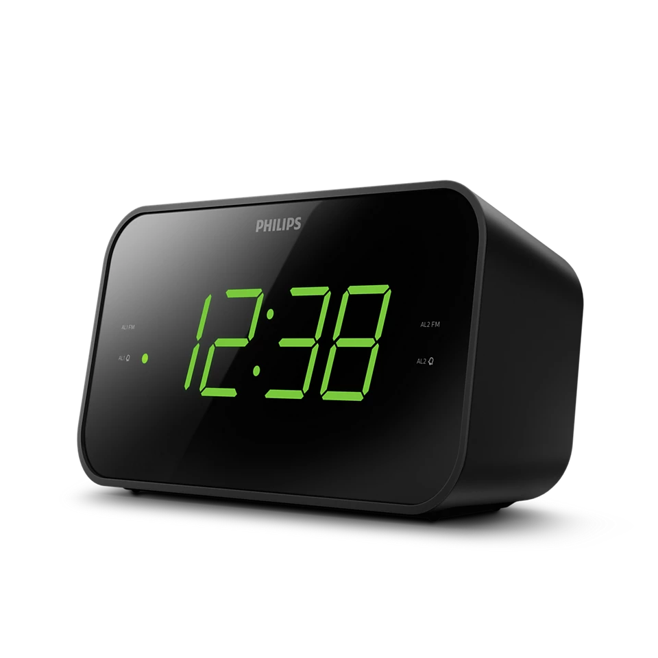 Philips TAR3306 Clock Radio - Black