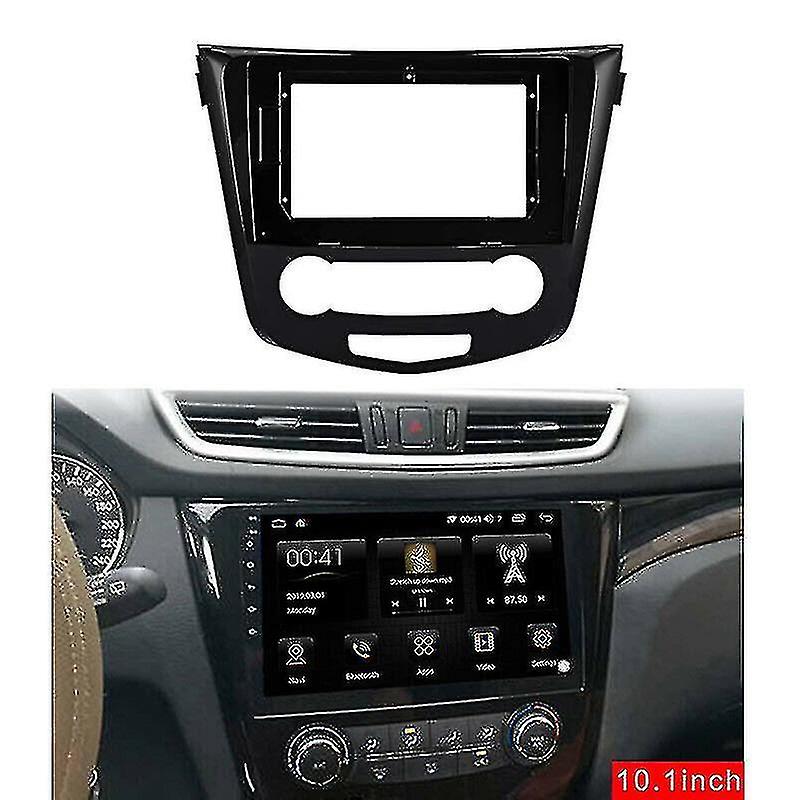 10-Inch Android Navigation Radio with Wireless Apple CarPlay, Android Auto, GPS, and Trim Plate for Nissan Qashqai (2014-2019)
