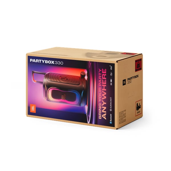 JBL PartyBox 330 Portable Bluetooth Party Speaker BLACK