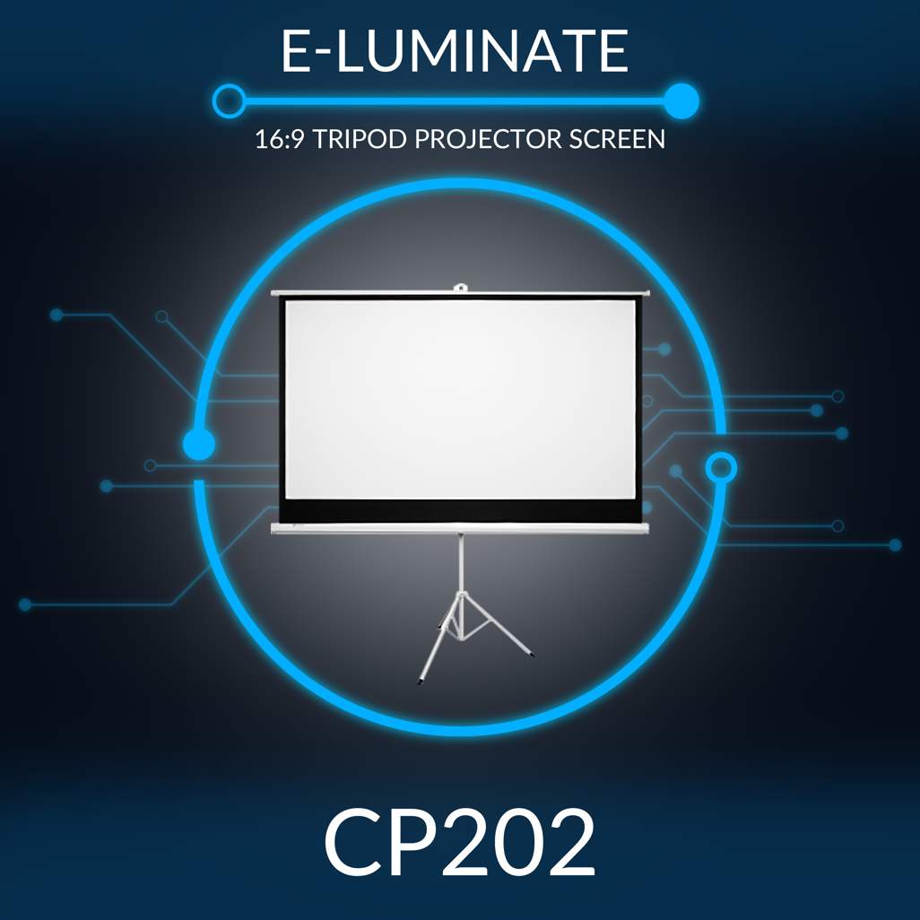 Connex E-Luminate Tripod Projector Screen 100 inch - 16:9