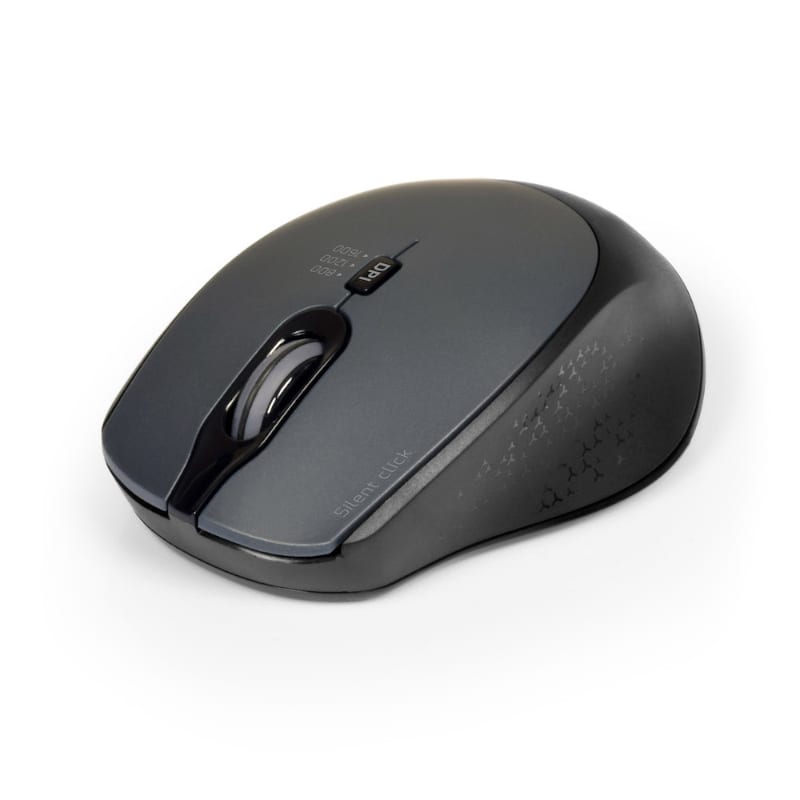 Port Wireless Silent 3600DPI 3 Button USB and Type-C Dongle Mouse – Black - TecAfrica Solutions