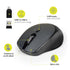 Port Wireless Silent 3600DPI 3 Button USB and Type-C Dongle Mouse – Black - TecAfrica Solutions