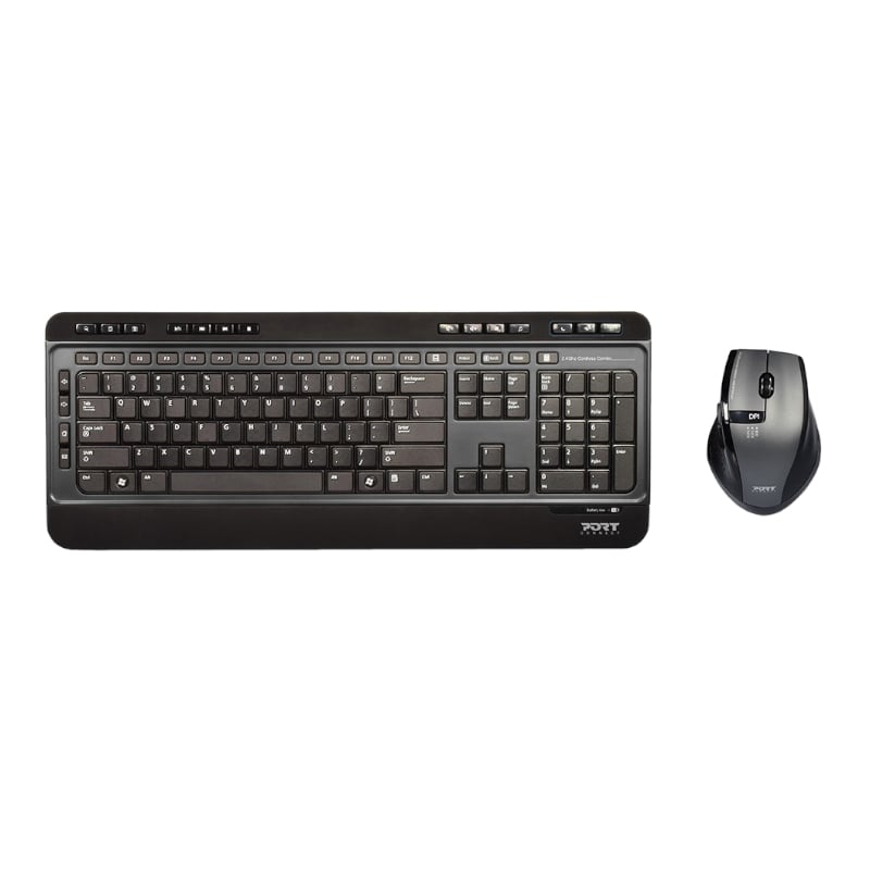 Port Wireless Keyboard and Mouse Combo - TecAfrica Solutions